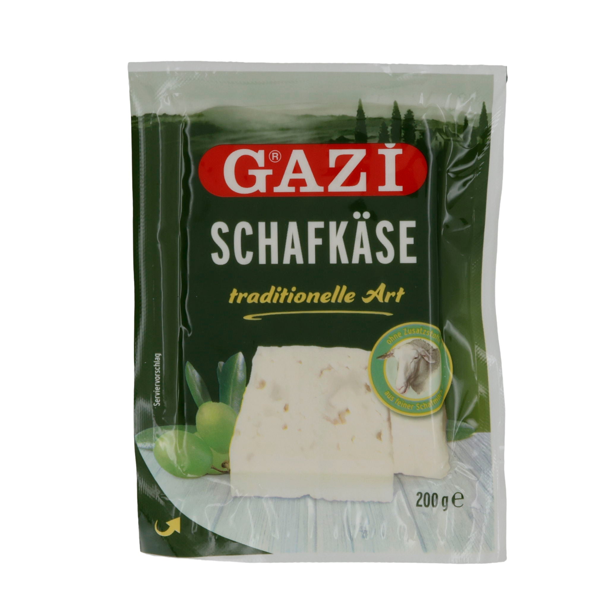 Schafkäse Traditionelle Art Gazi | Salzlakenkäse | Aus 100 % Schafmilch | 200 g GAZI